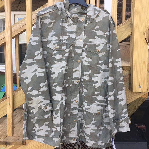 Apt. 9 Jackets & Blazers - NWT🌲APT 9 100% COTTON CAMOUFLAGE HOODED JACKET 3X
